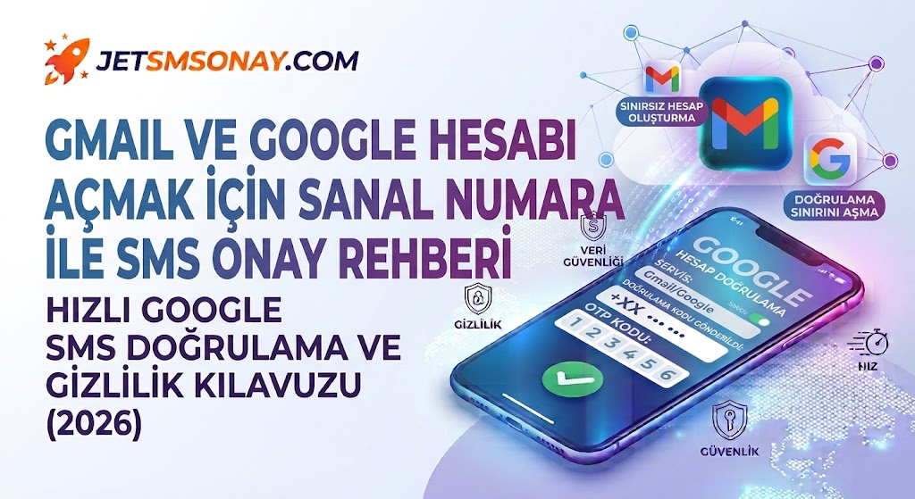 Gmail İçin Sanal Numara | Hızlı Google SMS Doğrulama