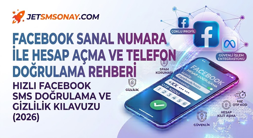 Facebook Sanal Numara | Hızlı Facebook SMS Doğrulama